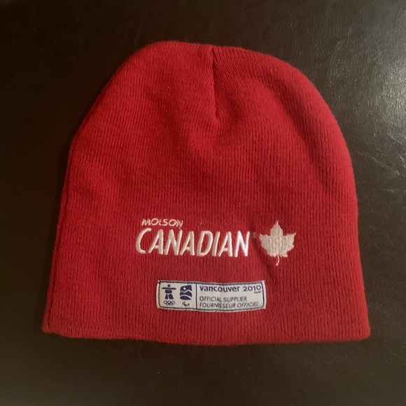 Canada Hockey x 2010 Vancouver Olympics x Molson Canadian winter toque - Picture 2 of 2